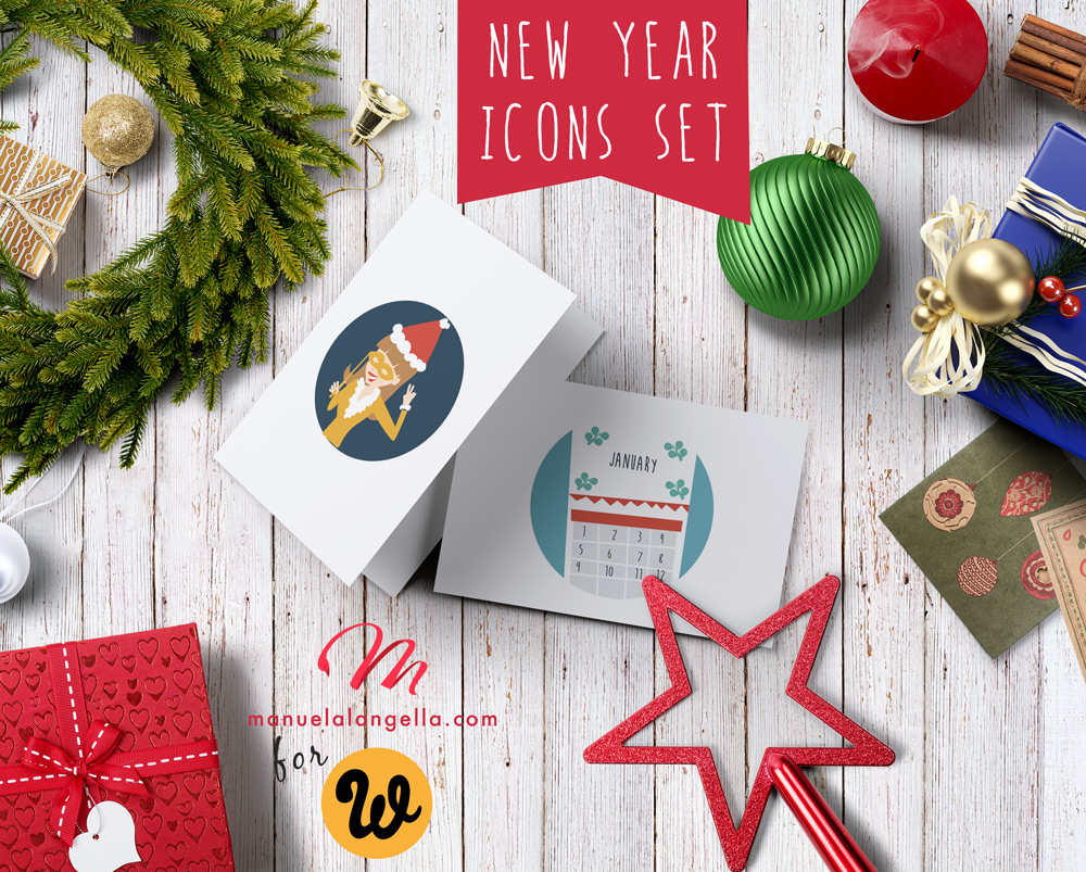 Free Download: New Year Icons Set