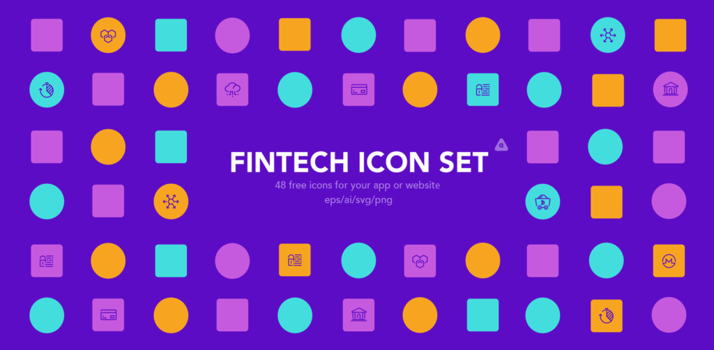 Free Download: Fintech Icon Set