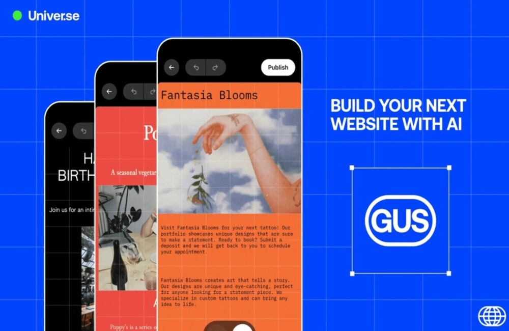 Universe Unveils New AI-Powered Web Designer that Lets Users Build Websites from Their Mobile Phones