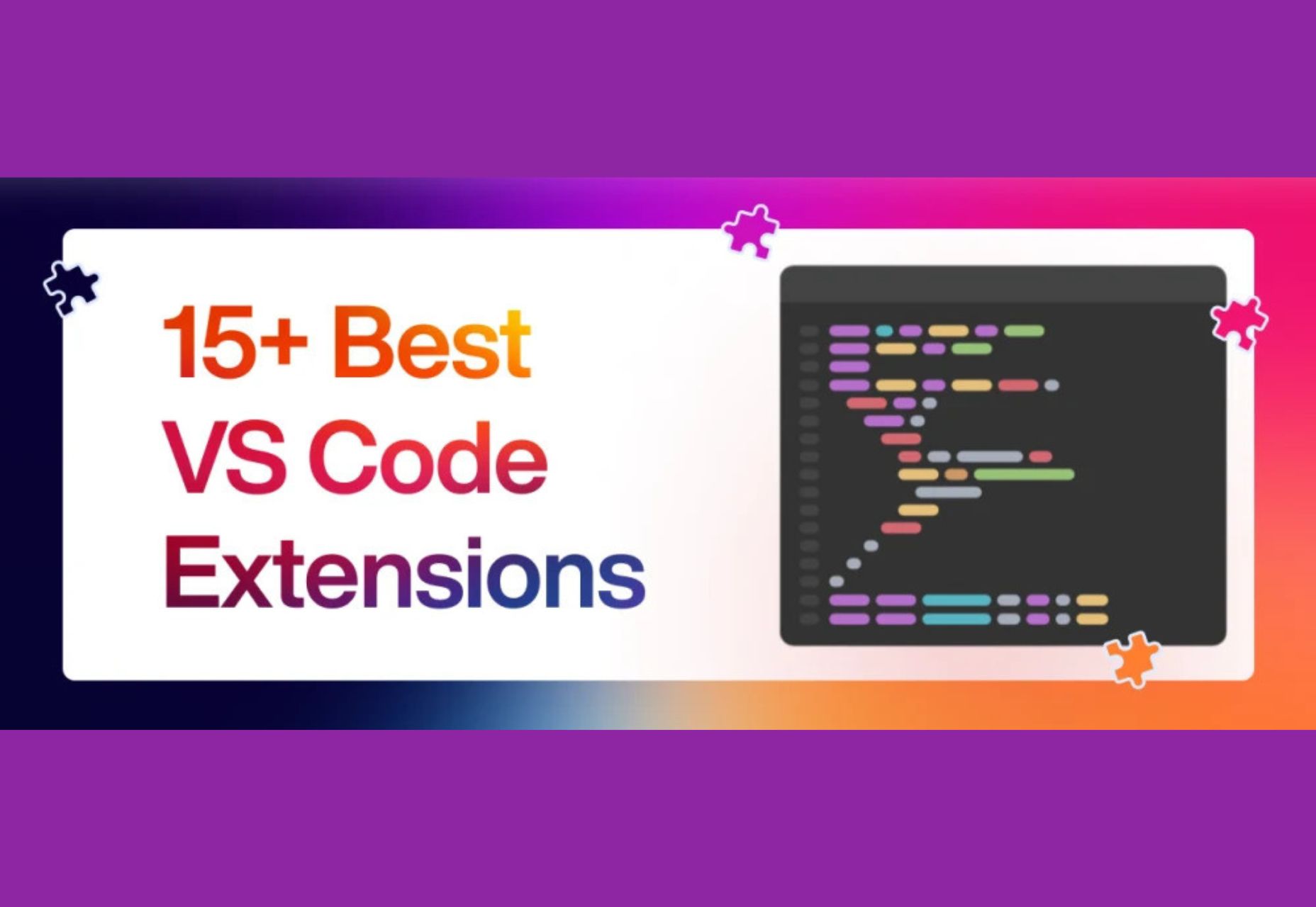 15 VS Code Extensions for Web Developers