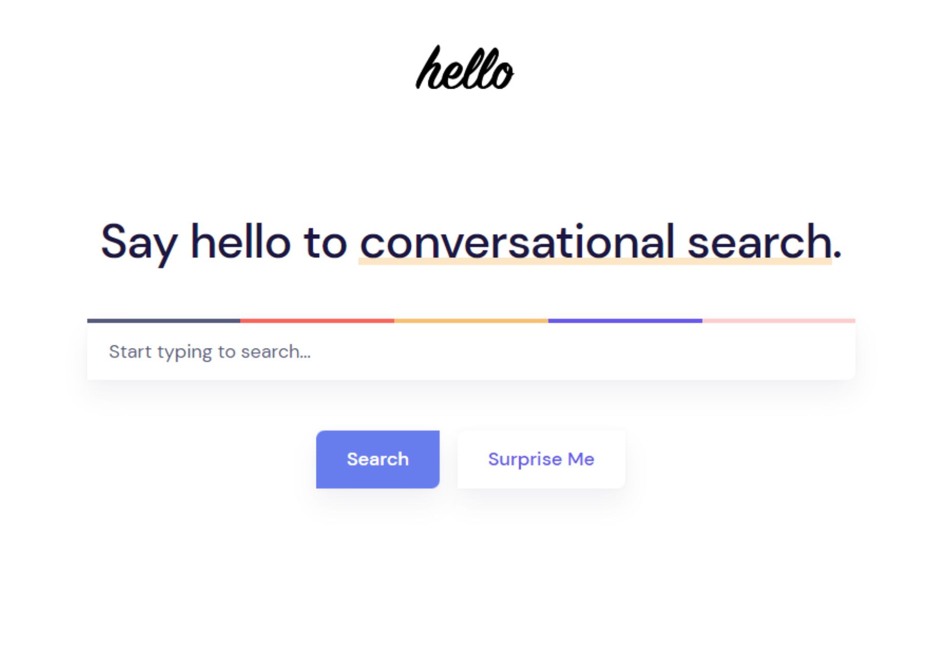 say hello