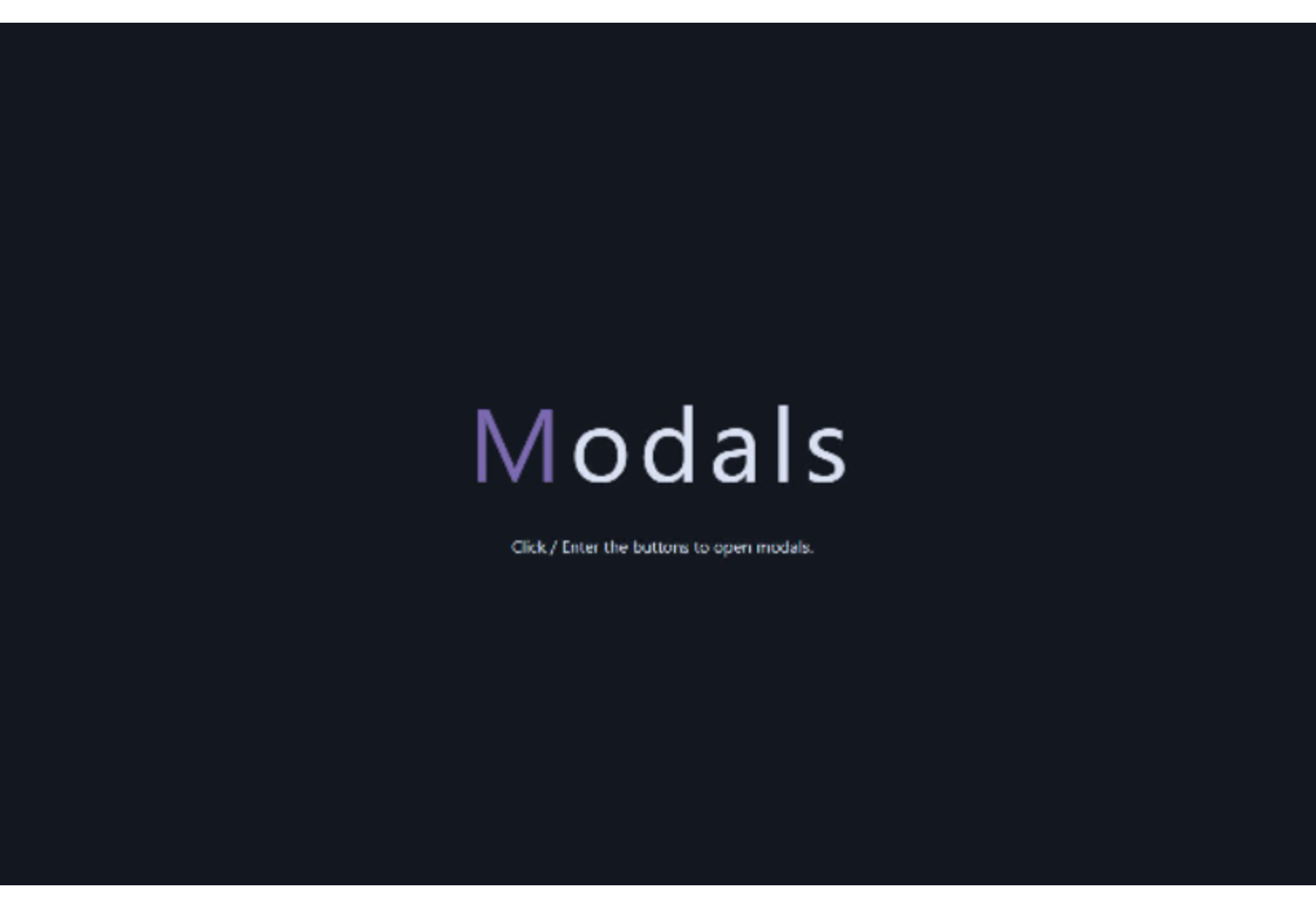 modals