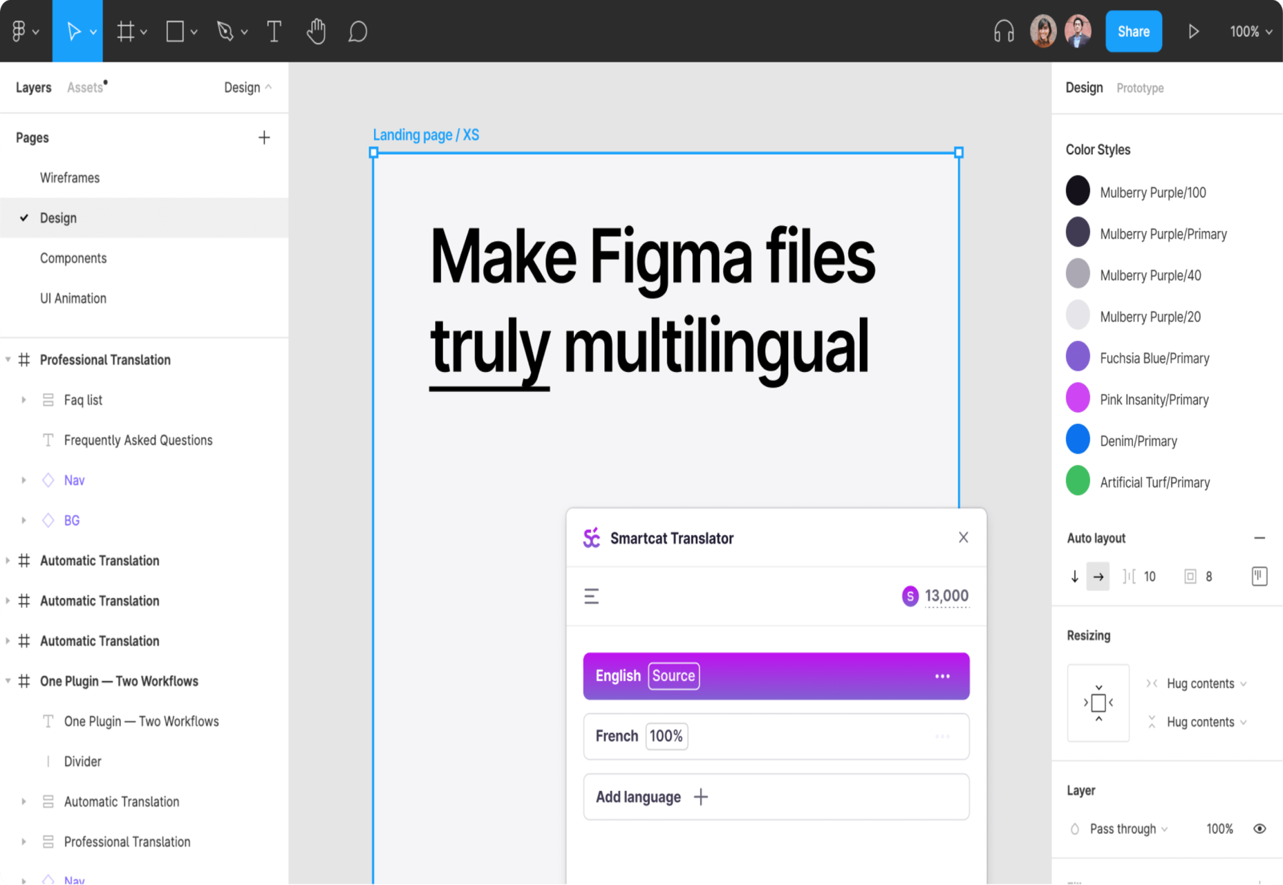smartcat for figma