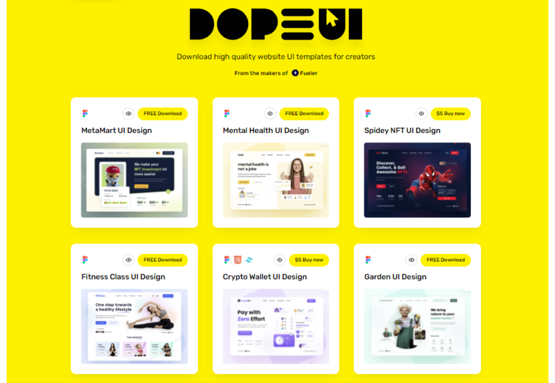 dope ui templates