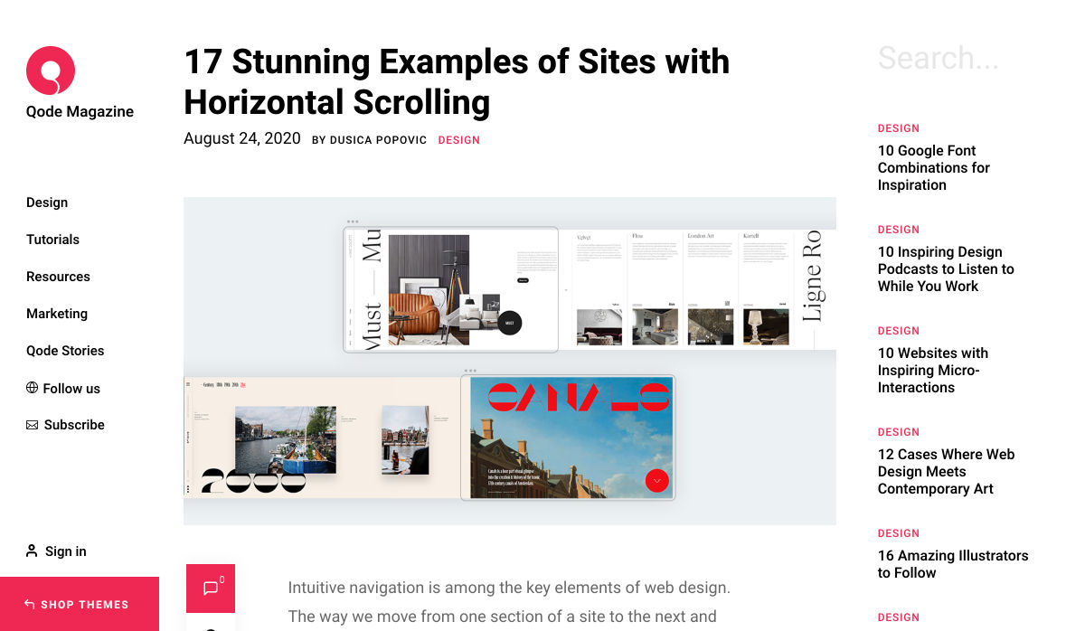 horizontal