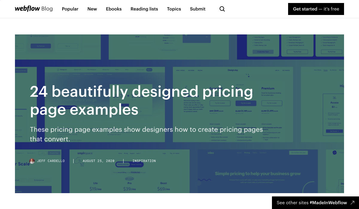 pricing