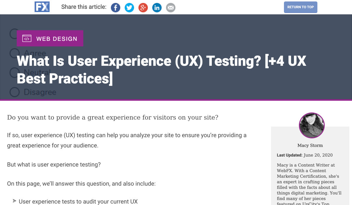 testing