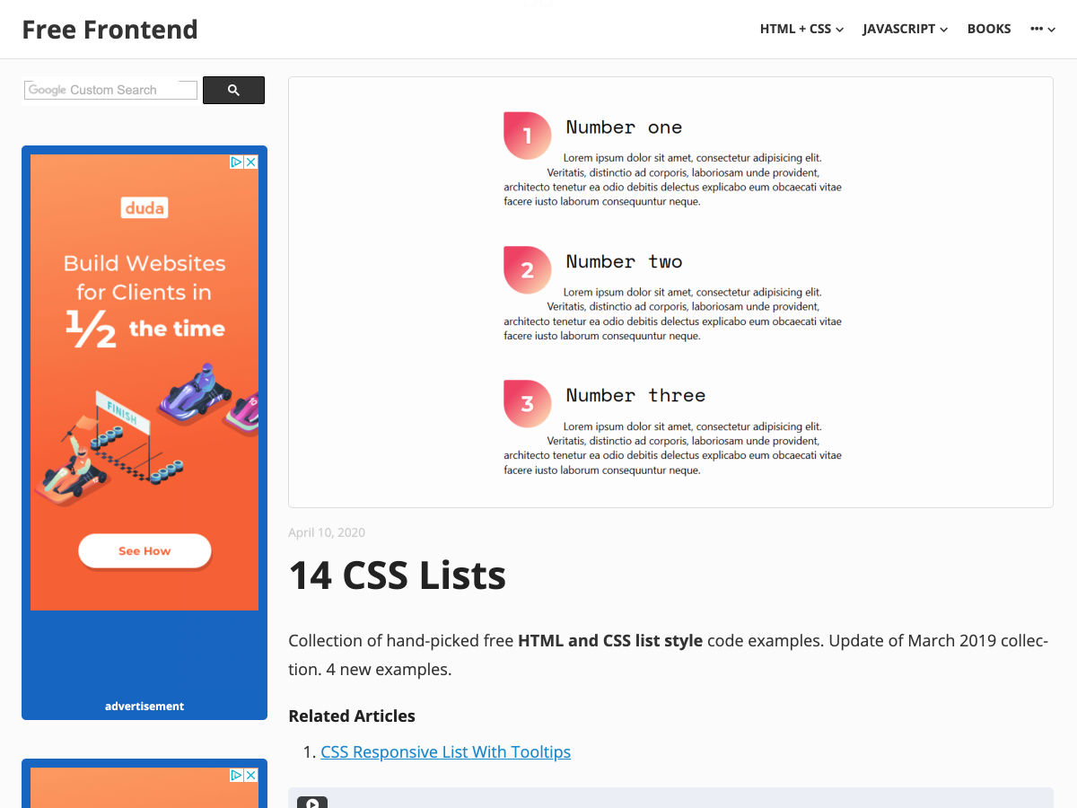 lists