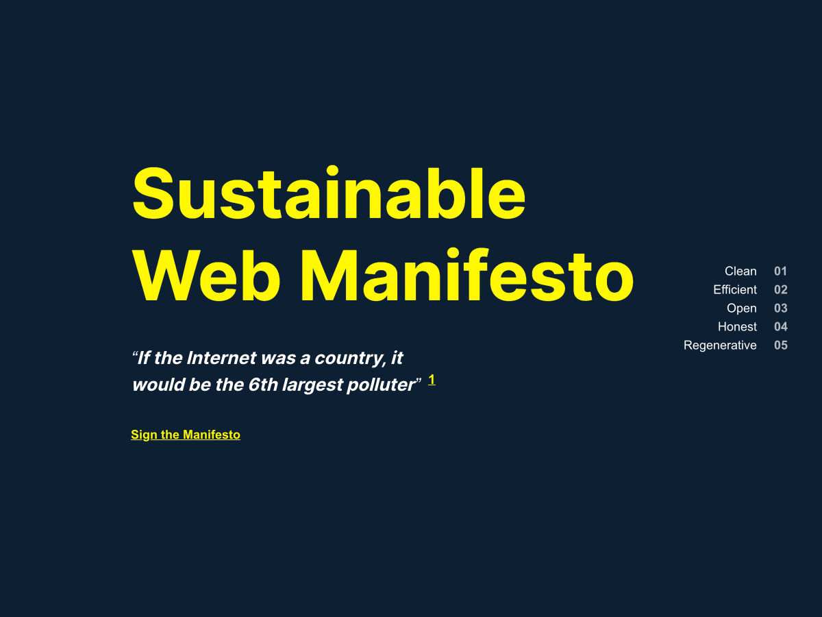 manifesto