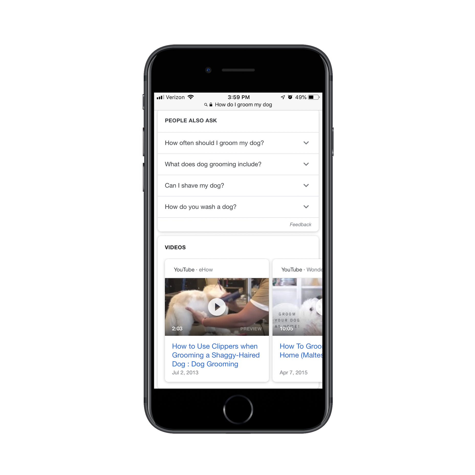 Search for Grooming Tip 3