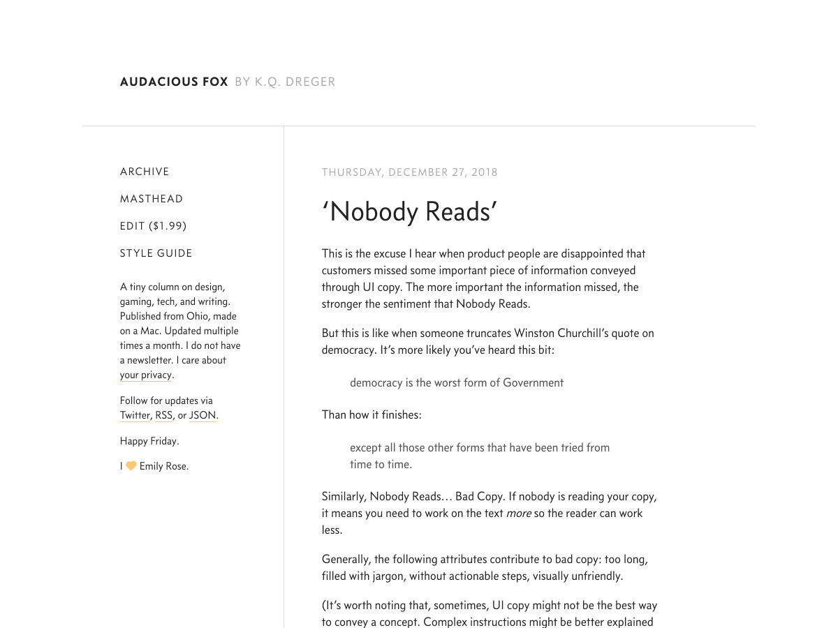 reads
