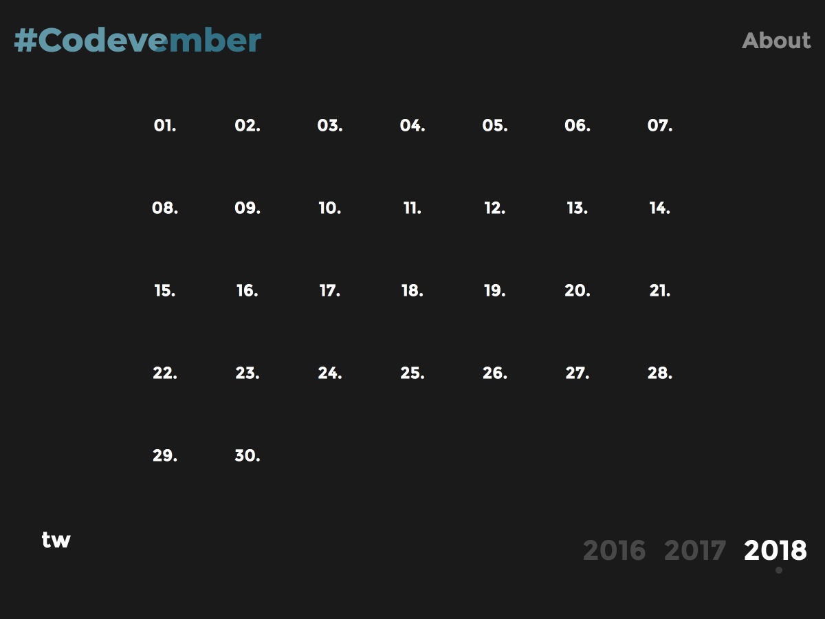 codevember