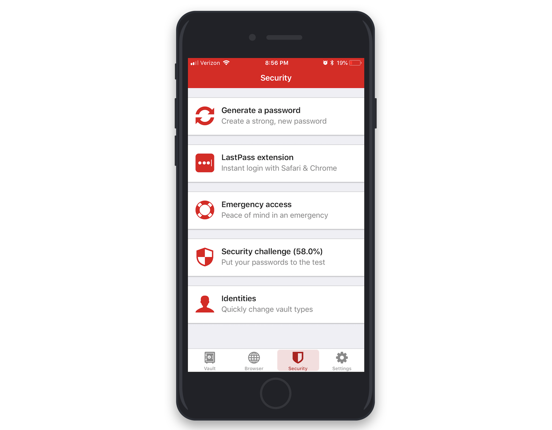 LastPass Settings