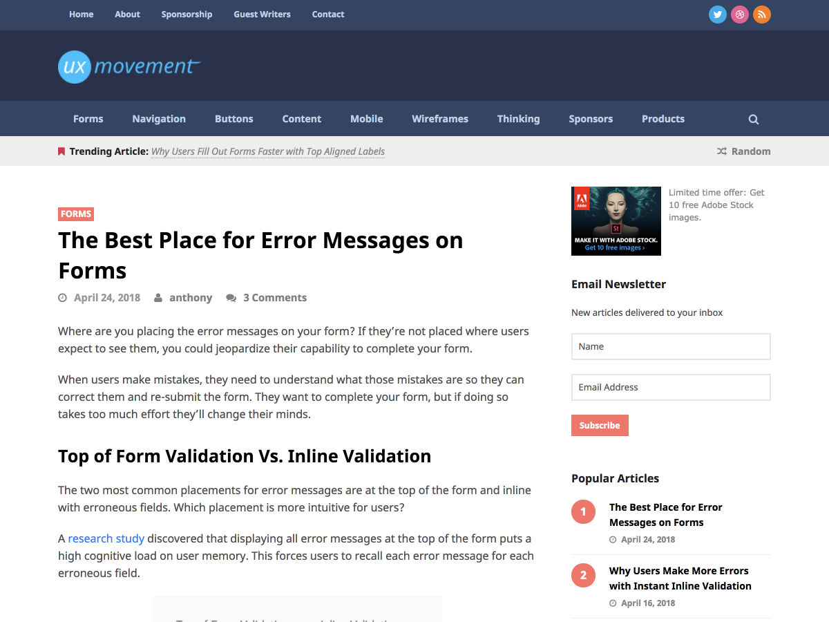 errormessages