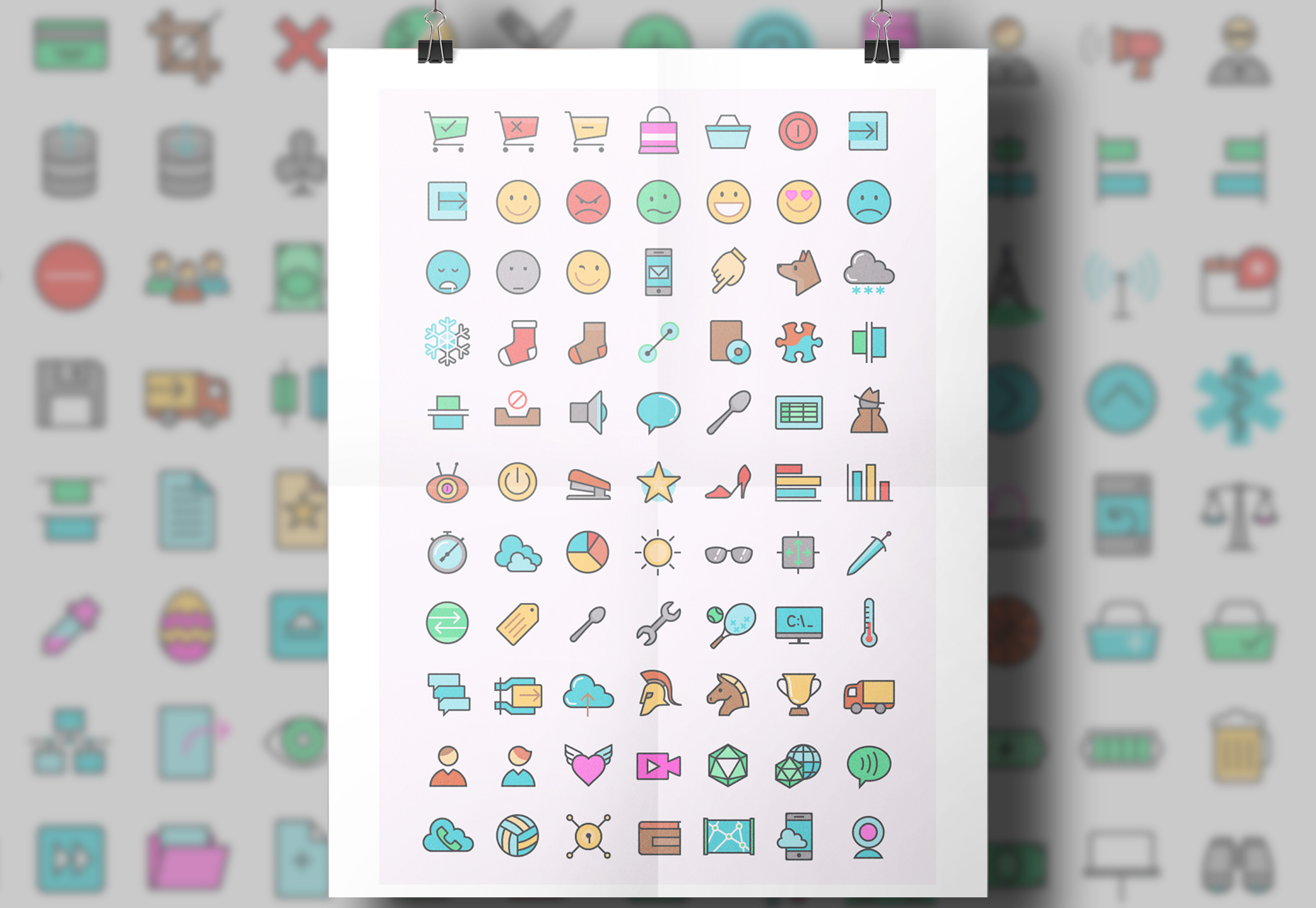 Colorful General Icons Set
