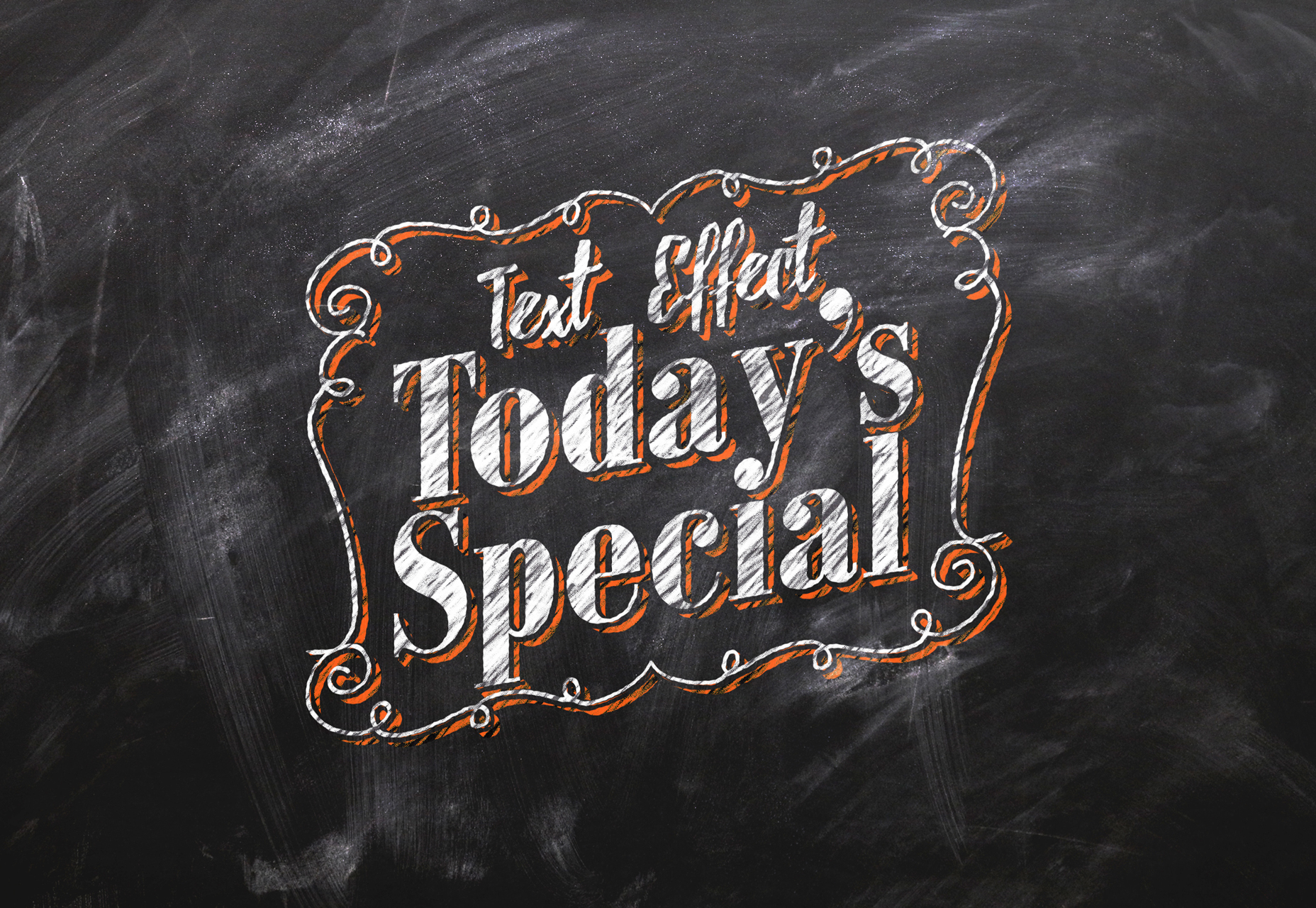 Chalkboard Photoshop Text Effect