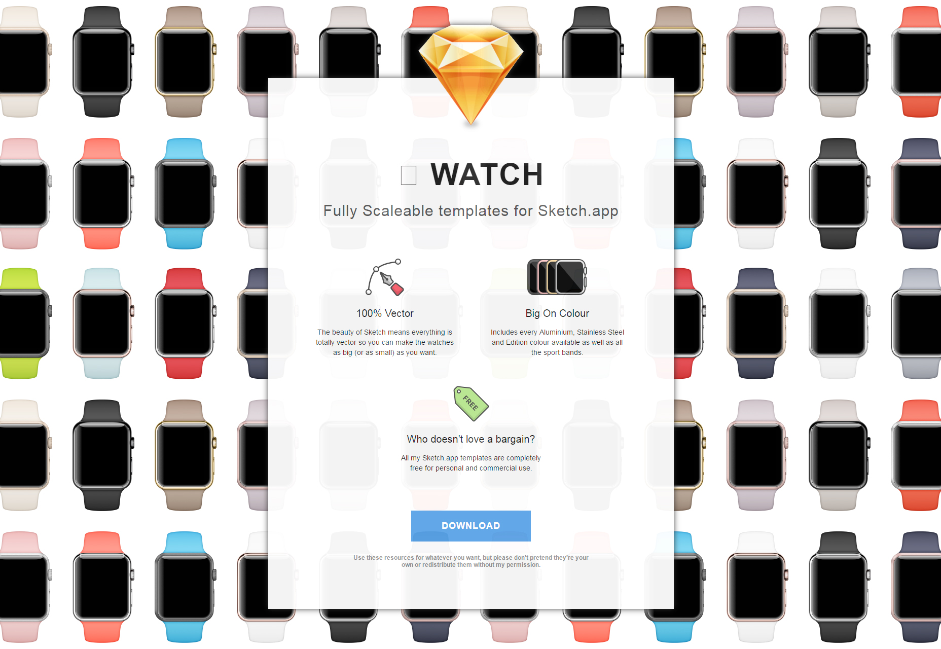 Sketch App Apple Watch Templates