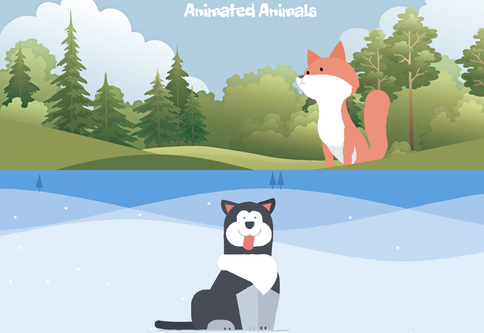 Animated Animals in CSS & SVG