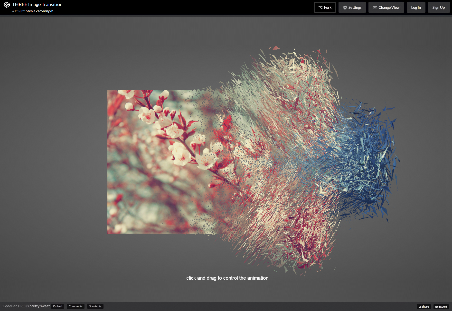 WebGL Image Slider Transition