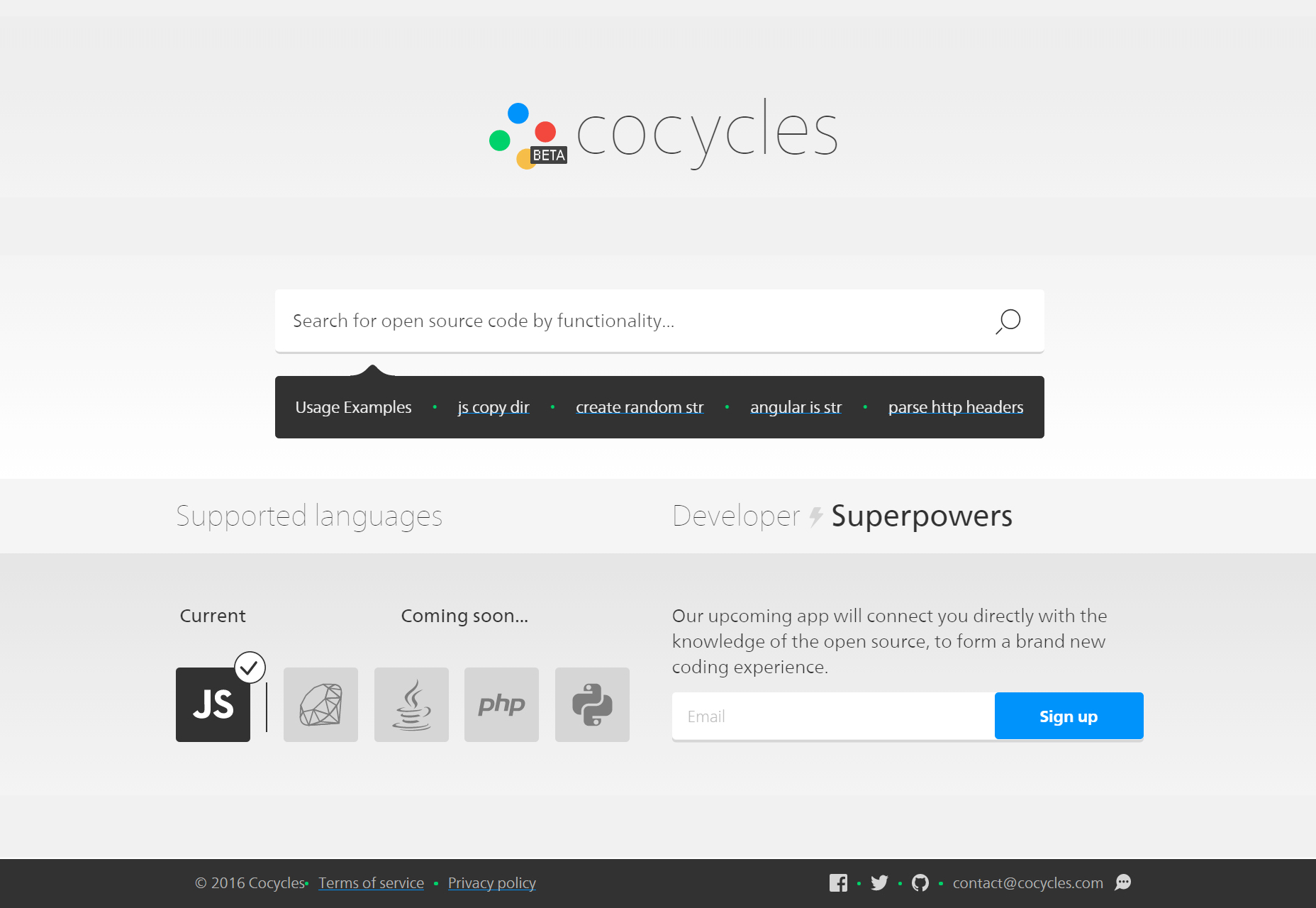 Cocycles: Functionality Code Search