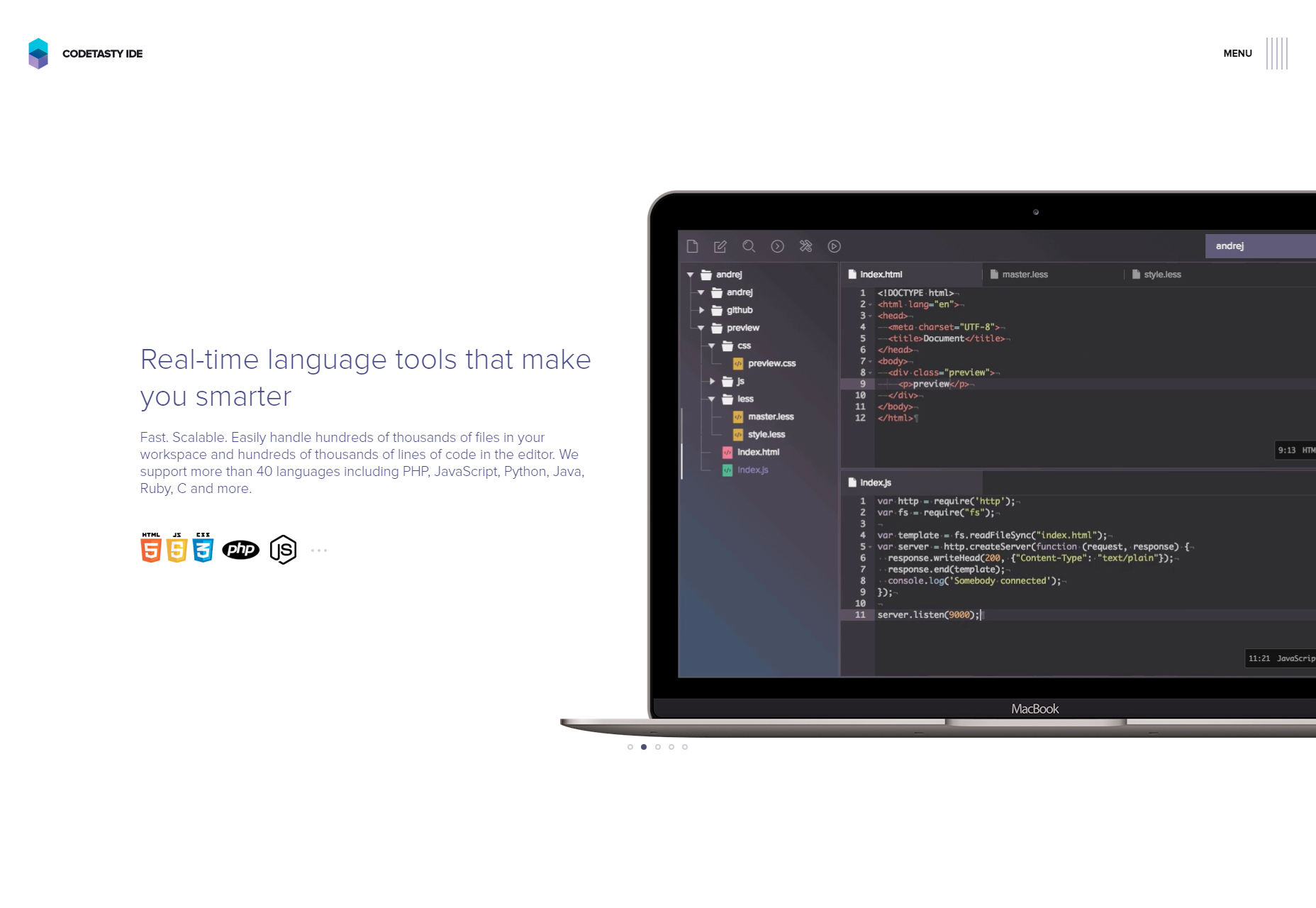 CodeTasty: Powerful In-the-Cloud IDE