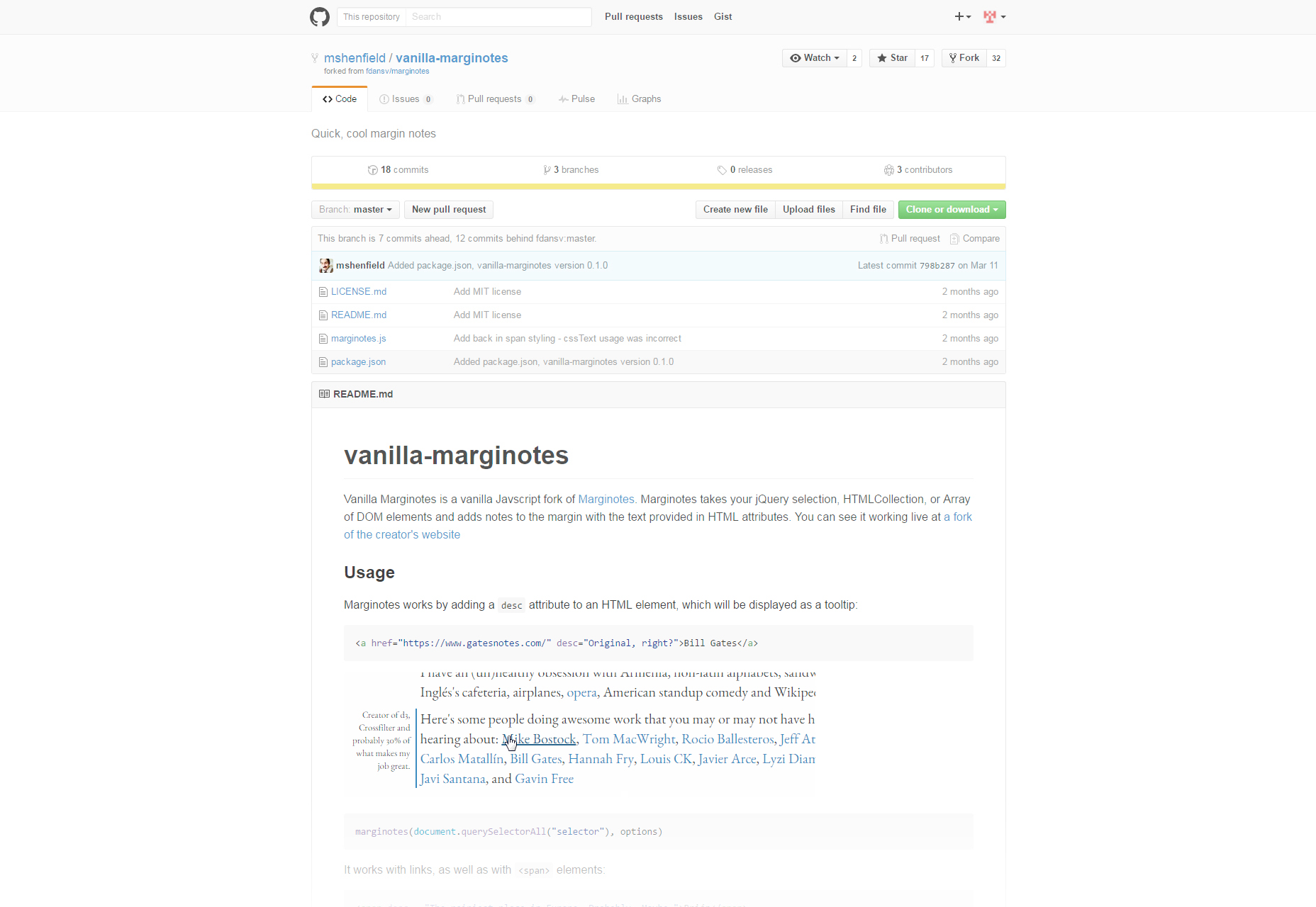 Vanilla-marginotes: Quick & Cool Margin Notes