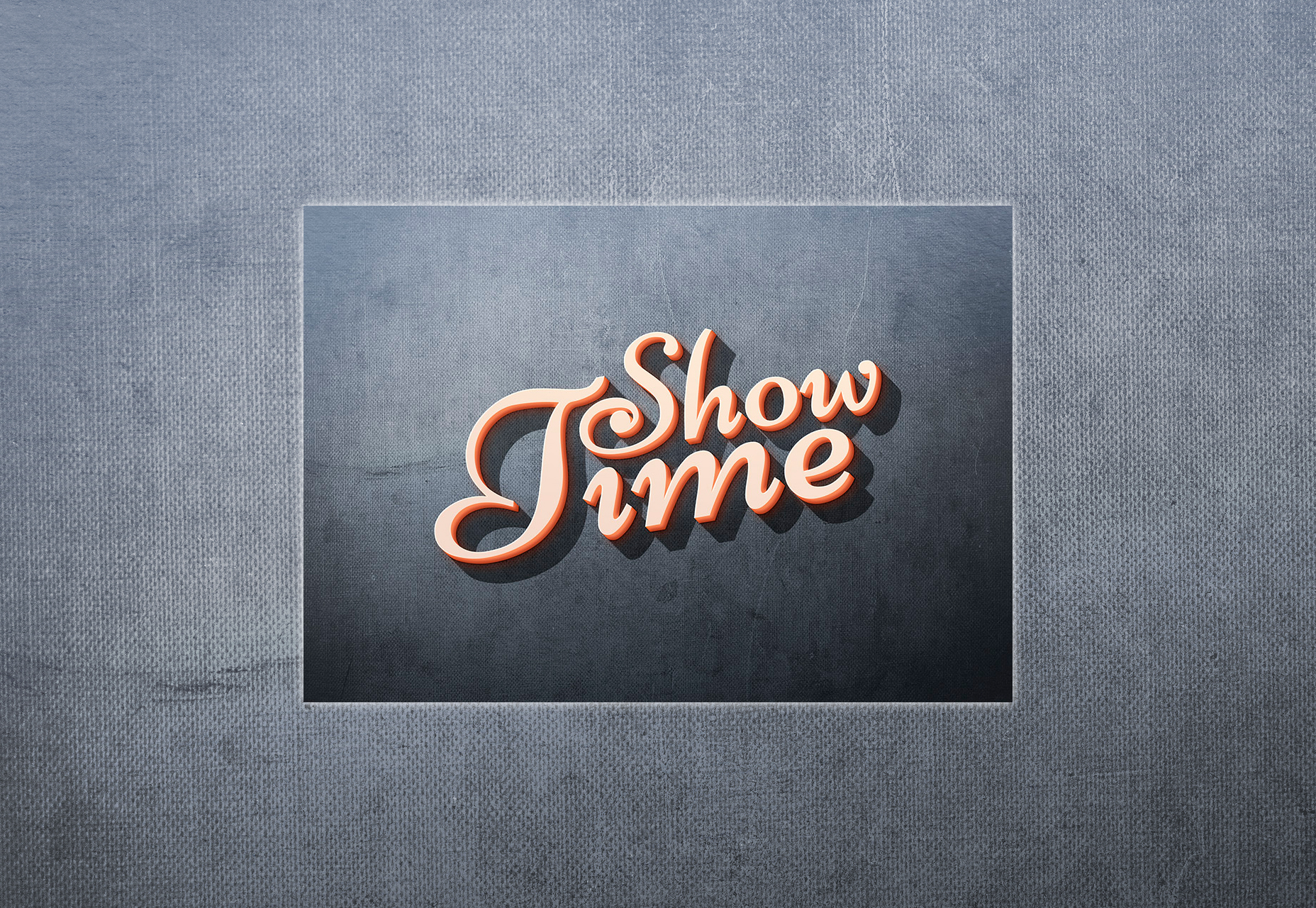 Showtime: Appealing 3D Text Effect