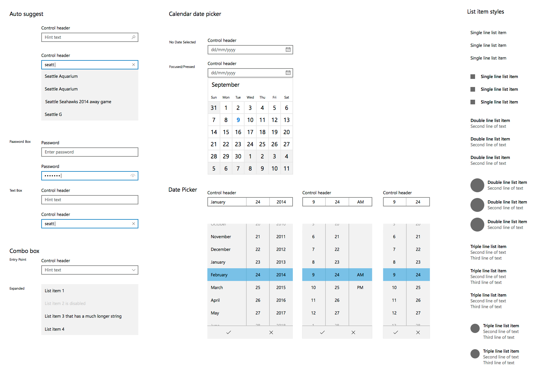 Windows 10 Sketch UI Kit