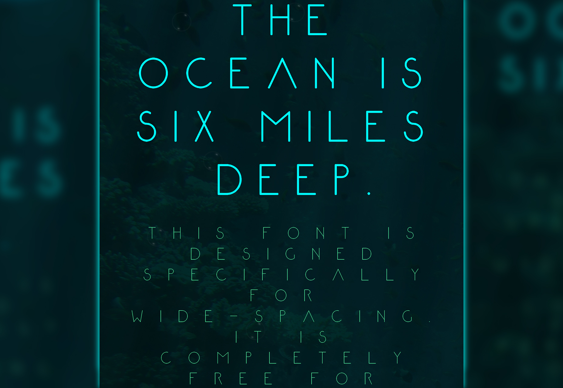 Abyssopelagic: Stylish Thin Line Typeface