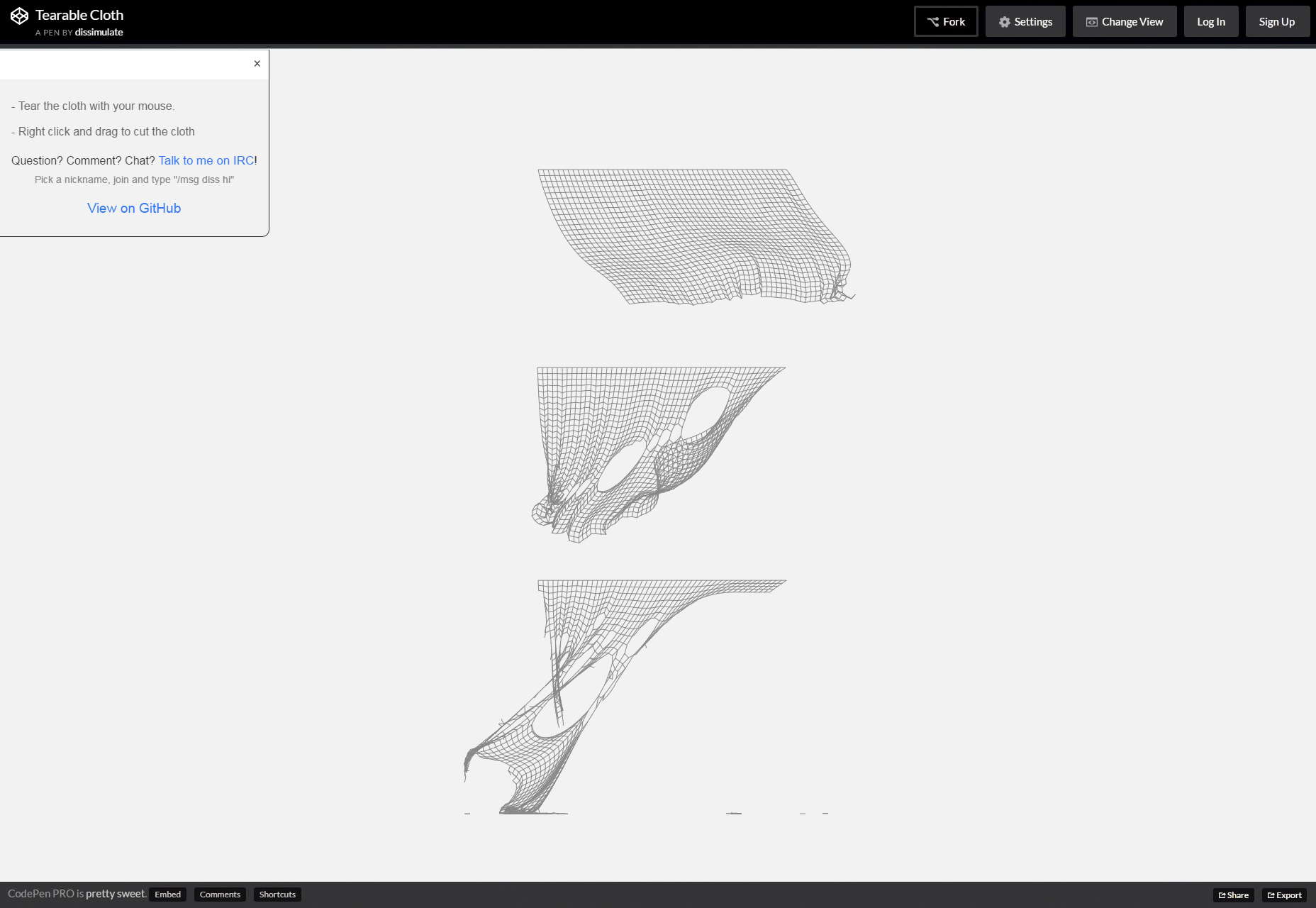 Tearable Cloth: Stunning Curtain Physics JS Snippet