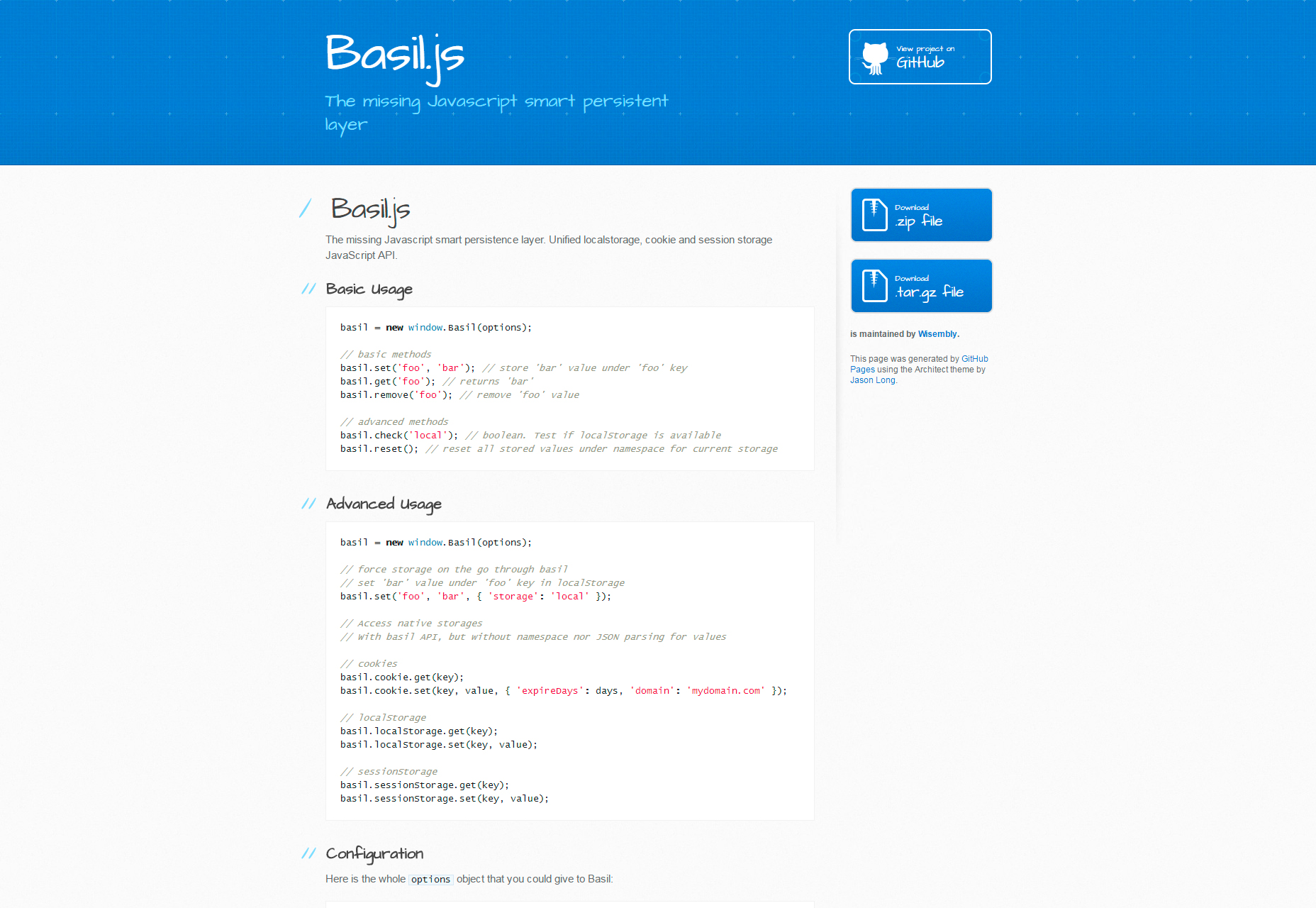 Basil.js: The Missing Javascript Smart Persistent Layer