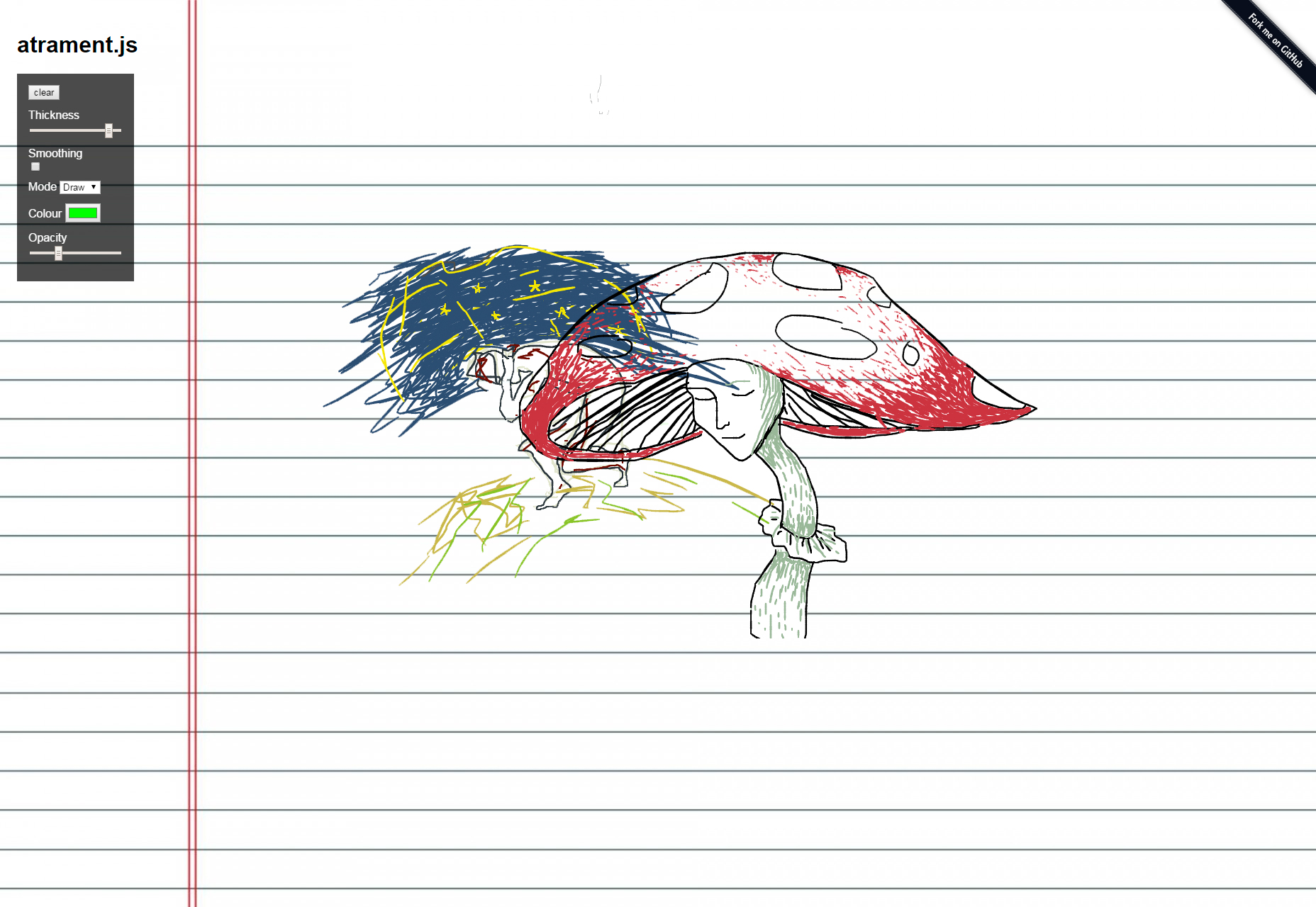 Atrament.js: Tiny HTML Canvas JS Drawing and Handwriting