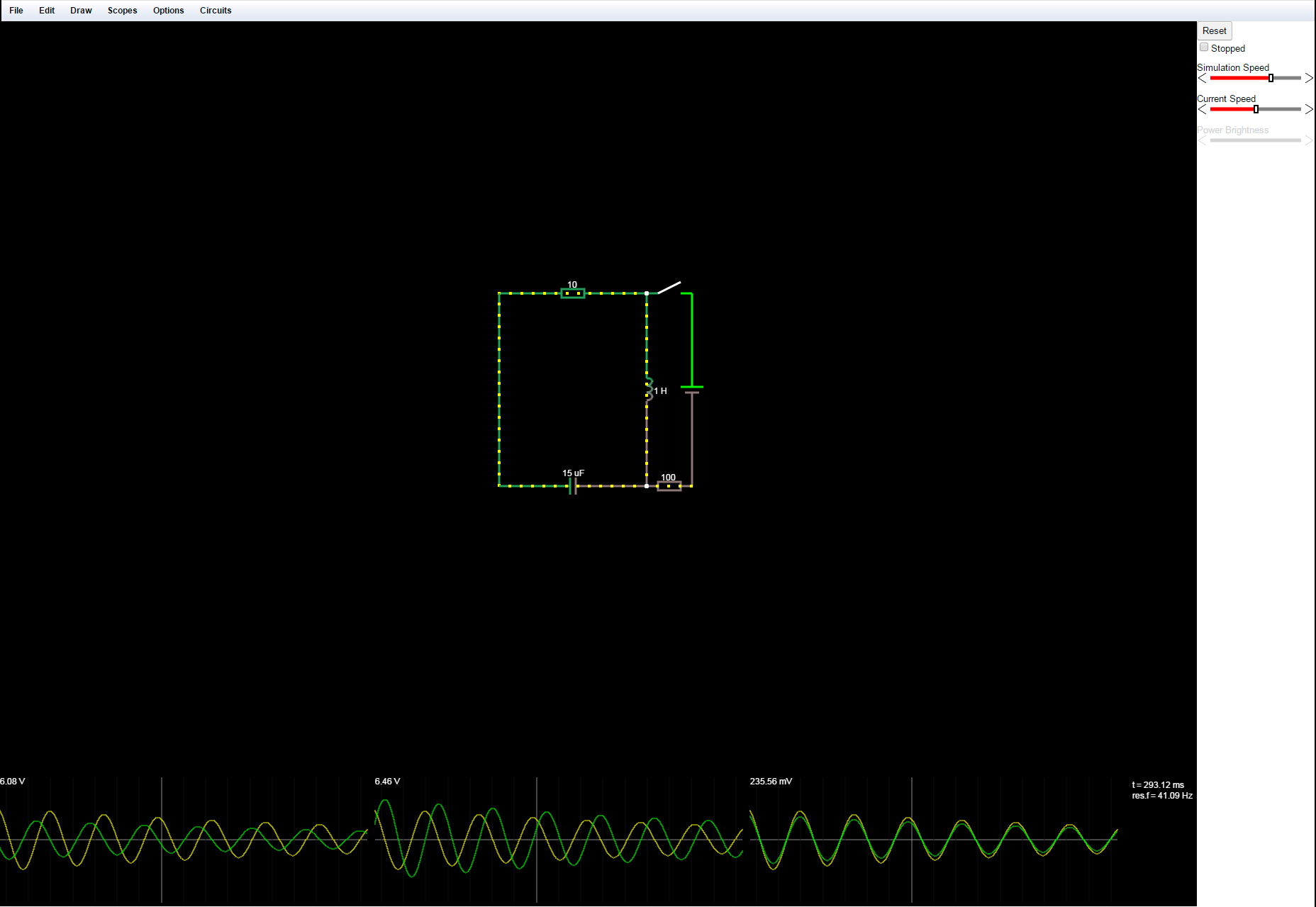 Circuit.js: InBrowser Electronic Circuit Simulator