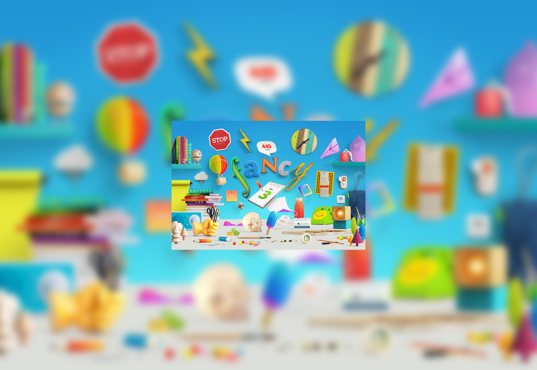 Fancy Editable PDF Items for Scene Generation