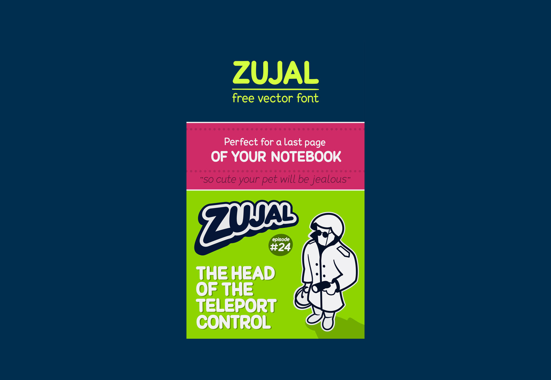 Zujal: Free Cartoon Vector Font