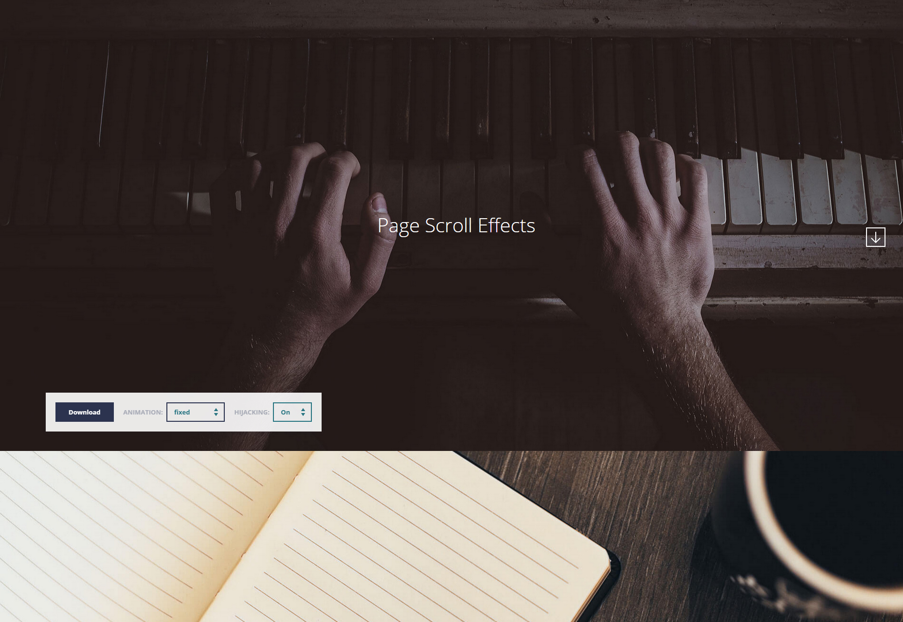 Multiple Page Scroll CSS Effects