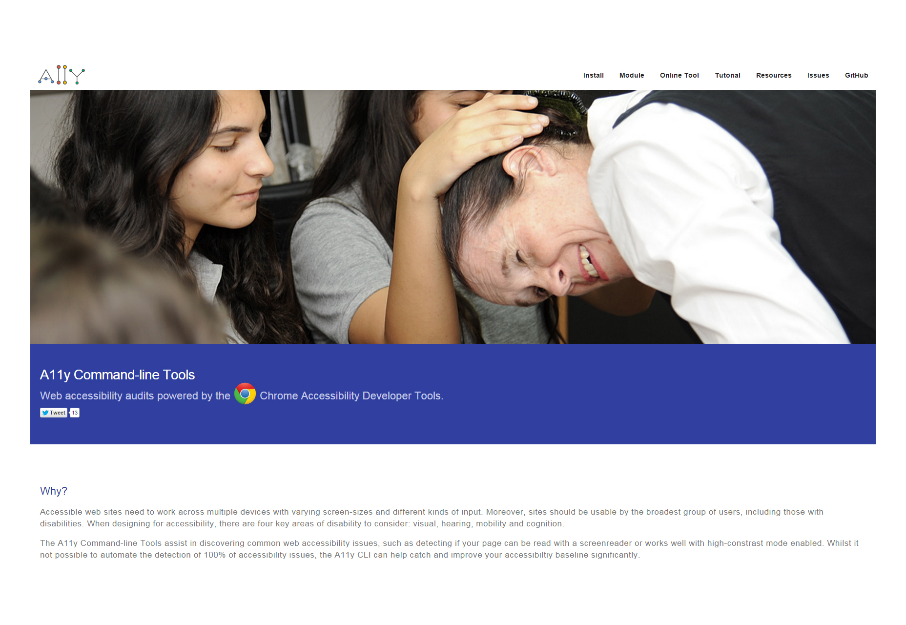 A11y: An Online Accessibility Tool for Websites