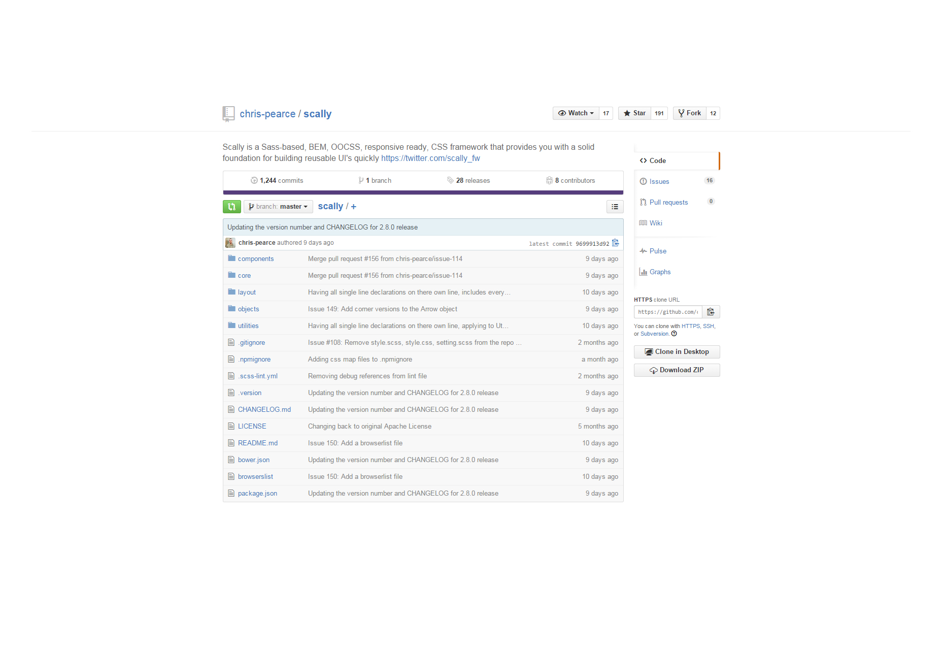 Scally: Sass-based Responsive Ready CSS Framework