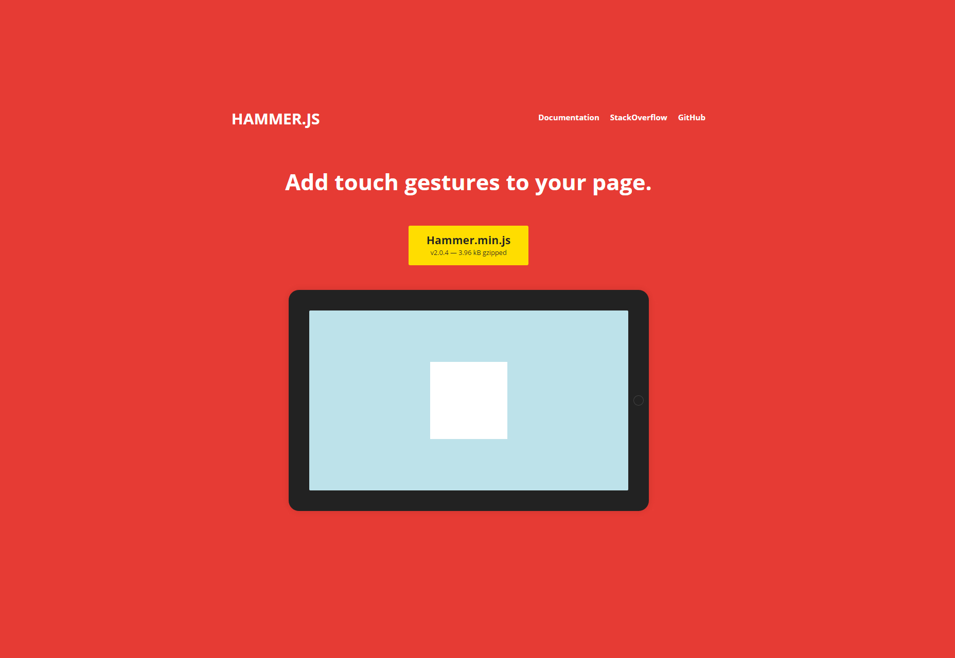 Hammer.JS: DOM Elements Touch Gestures JavaScript Generator