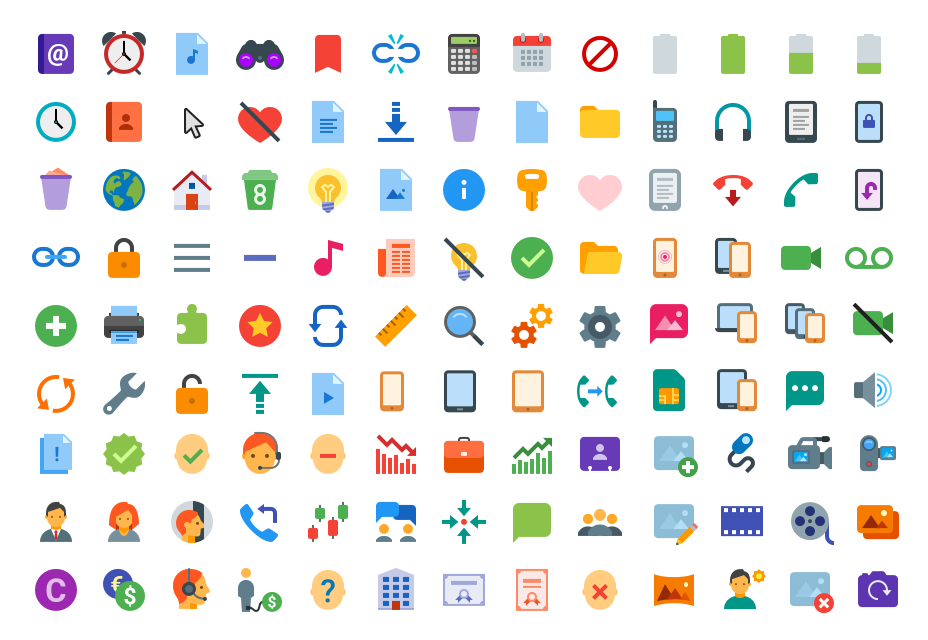 Flat Color Icons