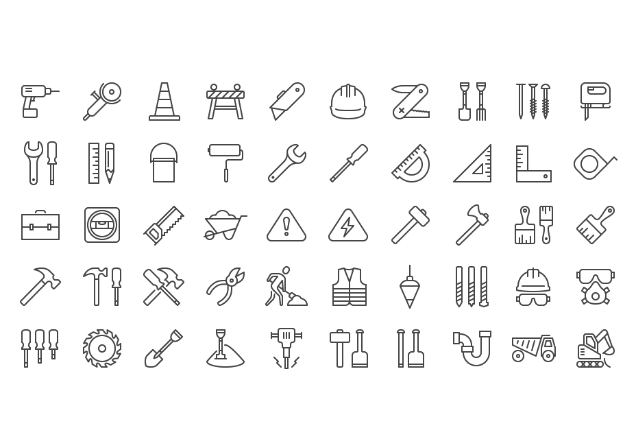 iOS 8 Construction Icons