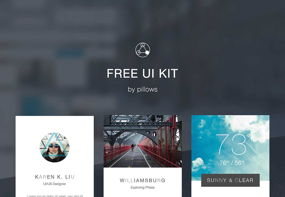 Free Bright and Aesthetic PSD and AI UI Kit