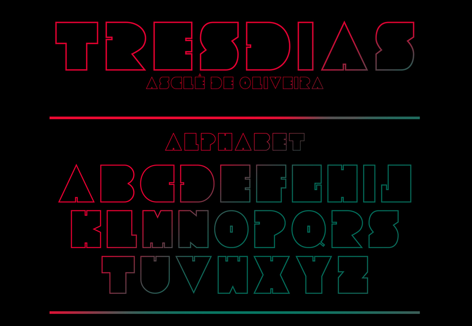 Tresdias: Chubby Outline Free Font