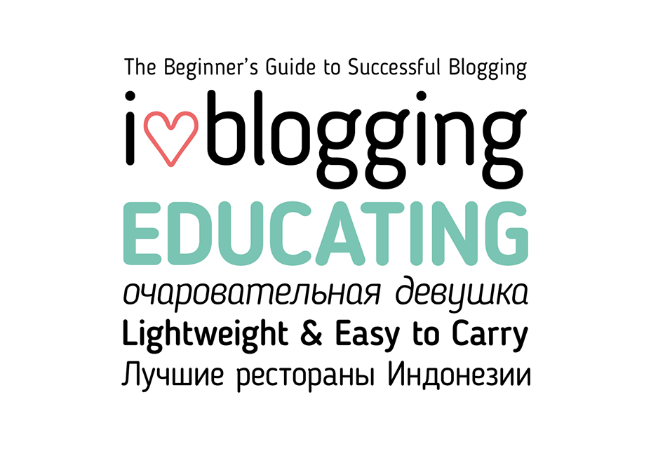 Free Blogger Sans Serif Typeface