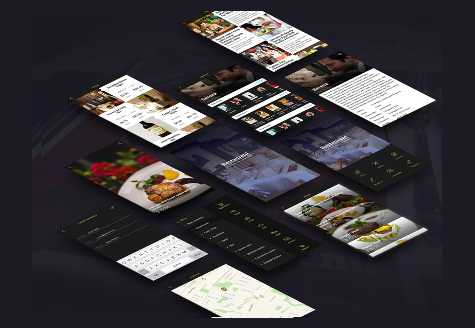 Restaurant App Template PSD