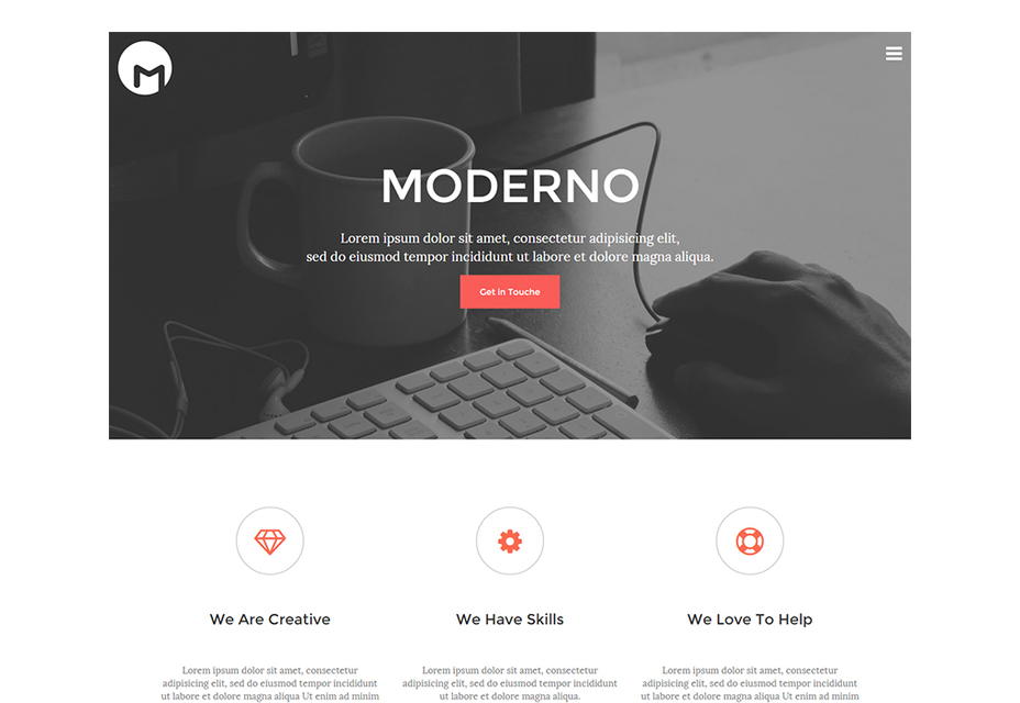 Moderno: Free HTML5 Responsive Template