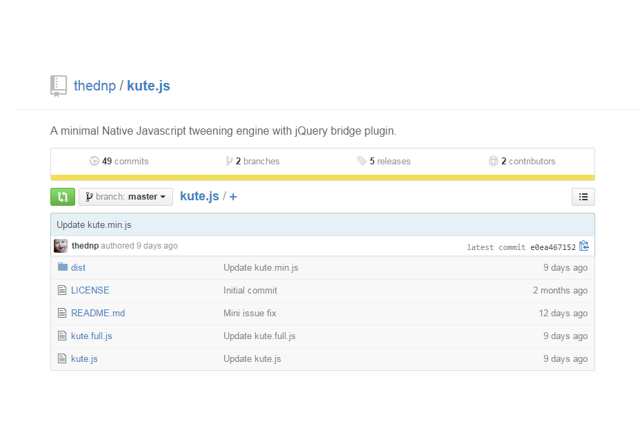 Kute.js: JavaScript Tweening Engine