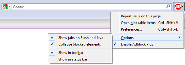 Ad Block Plus for Firefox.