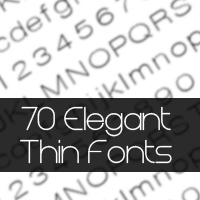 Massive Collection of Elegant Thin Fonts