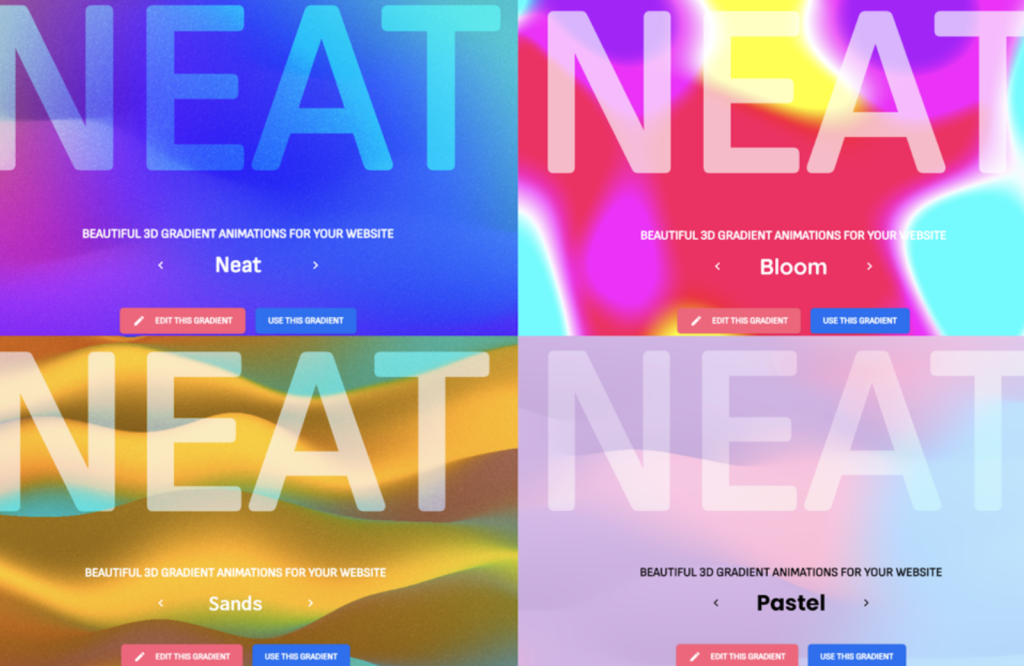 NEAT: Your Go-To Tool for Stunning 3D Gradients